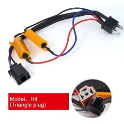 2X 50W H4 H7 H11 9006 hb3 hb4 h9 h8 h10 Car Load Resistor Error Canceller LED Decoder Canbus Free Wiring Canceller Decoder Light