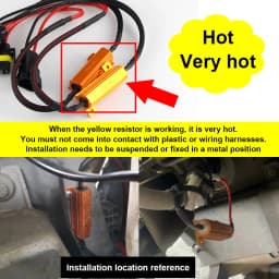 2X 50W H4 H7 H11 9006 hb3 hb4 h9 h8 h10 Car Load Resistor Error Canceller LED Decoder Canbus Free Wiring Canceller Decoder Light