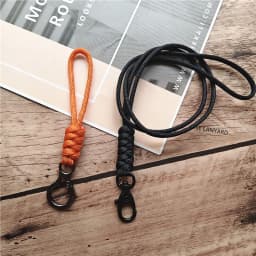 Outdoor Rock Climbing Metal Clip Parachute Cord Hanging Neck Rope Lanyard for Phone Camera USB Holder ID Card Badge Holder