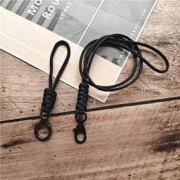 Outdoor Rock Climbing Metal Clip Parachute Cord Hanging Neck Rope Lanyard for Phone Camera USB Holder ID Card Badge Holder