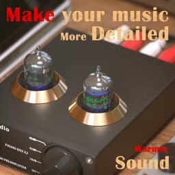 Fosi Audio 2Pcs 5654W Vacuum Tubes 7-Pin Upgrade for 6AK5 6J1 6J1P EF95 Pairing Tubes For Audio Amplifier