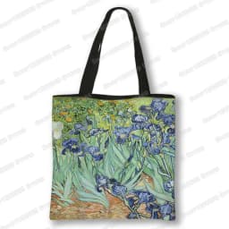 Oil Painting Blossoming Almond Tree / Starry Night Tote Bag Van Gogh Sunflower Women Handbag Canvas Shoulder Shopping Bags