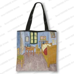 Oil Painting Blossoming Almond Tree / Starry Night Tote Bag Van Gogh Sunflower Women Handbag Canvas Shoulder Shopping Bags