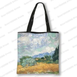 Oil Painting Blossoming Almond Tree / Starry Night Tote Bag Van Gogh Sunflower Women Handbag Canvas Shoulder Shopping Bags