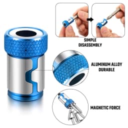 Universal Magnetic Ring for 6.35mm 1/4" Drill Bit Magnet Powerful Ring Strong Magnetizer Electric Screwdriver Bits
