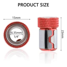 Universal Magnetic Ring for 6.35mm 1/4" Drill Bit Magnet Powerful Ring Strong Magnetizer Electric Screwdriver Bits