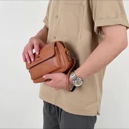 PU Leather Men'S Clutch Bag Long Wallet Mini Shoulder Handbag Square Cross Card Holder Phone Necessaire Pouch Hand Porter Bag
