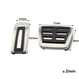 AT MT for VW GOLF 7 GTi MK7 Lamando POLO A05 Passat B8 Skoda Rapid Octavia 5E 5F A7 2014-2023 Stainless Steel Car Pedal Cover