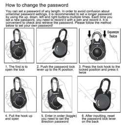 Master Keyless Lock Portable Combination Directional Password Padlock Gym Luggage Case Anti-Theft Security Locker Door Lock