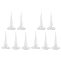 10pcs Caulking Nozzle Structural Glue Nozzle Universal Glue Tip Mouth Sealant Silicone Caulking Tips Replacement Parts Plastic