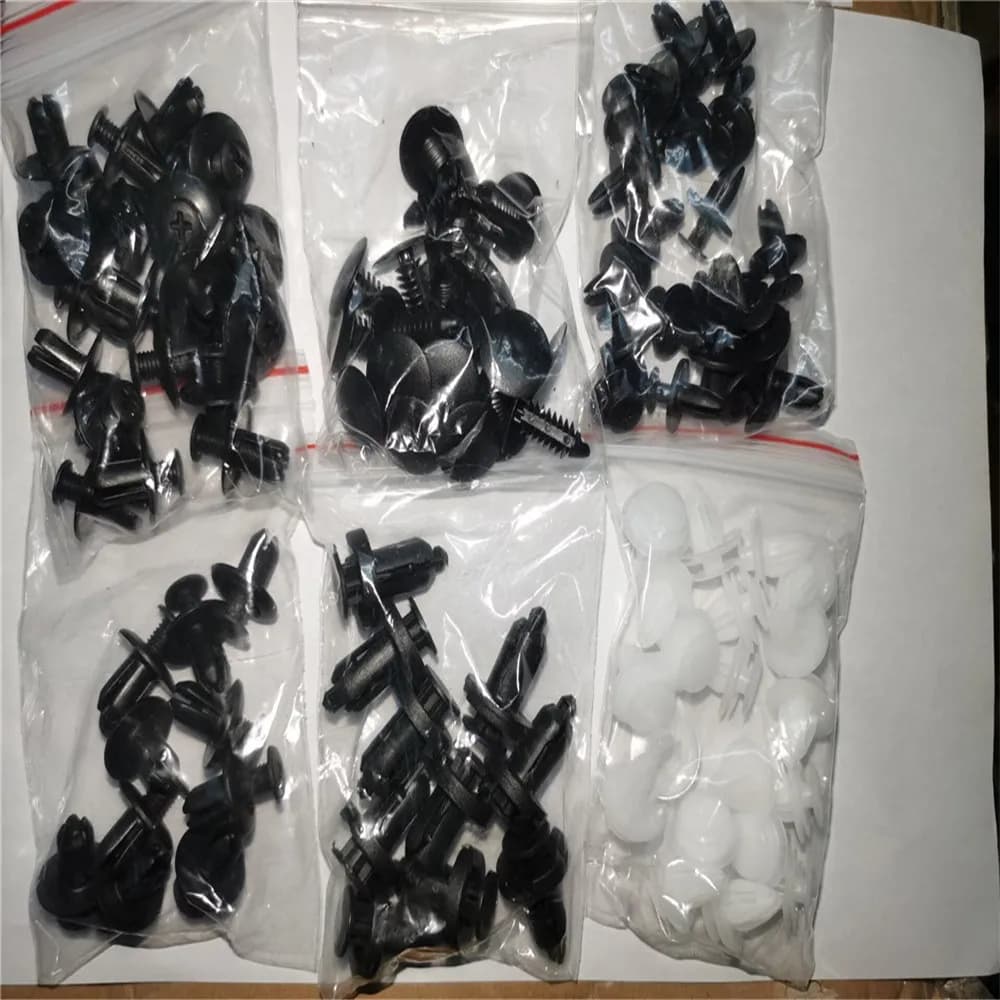 6 Size 100pcs Auto Fastener Clip Mixed for Honda Mugen Power Civic Accord CRV Hrv Jazz