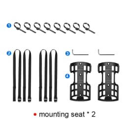 NEWBOLER Bicycle Gear Mount Stuff Holder Cage Mount Cycling Fork Frame Gear Bag Carry Mount Road Bike Bottle Cage