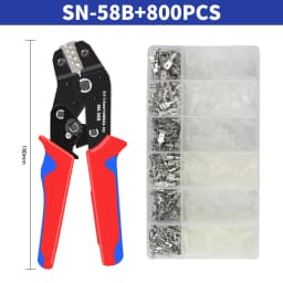Ratchet crimping tool SN-58B crimping pliers XH2.54/DuPont2.54/2.8/4.8/6.3/uninsulated/ferrule terminals 0.5-1.5mm ²/ AWG23-16