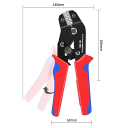 Ratchet crimping tool SN-58B crimping pliers XH2.54/DuPont2.54/2.8/4.8/6.3/uninsulated/ferrule terminals 0.5-1.5mm ²/ AWG23-16