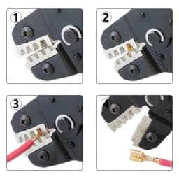 Ratchet crimping tool SN-58B crimping pliers XH2.54/DuPont2.54/2.8/4.8/6.3/uninsulated/ferrule terminals 0.5-1.5mm ²/ AWG23-16