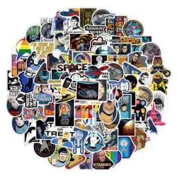 10/30/50/100Pcs Movie star trek For Snowboard Laptop Luggage Fridge Car- Styling Vinyl Decal Home Decor Stickers
