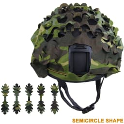3D Camo Laser Cut Leaf Shape Airsoft Helmet Cover Mesh Helmet Cloth Paintball Paratrooper Hunting Airsoft Helmet Accessories