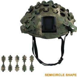 3D Camo Laser Cut Leaf Shape Airsoft Helmet Cover Mesh Helmet Cloth Paintball Paratrooper Hunting Airsoft Helmet Accessories