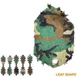 3D Camo Laser Cut Leaf Shape Airsoft Helmet Cover Mesh Helmet Cloth Paintball Paratrooper Hunting Airsoft Helmet Accessories