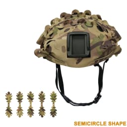 3D Camo Laser Cut Leaf Shape Airsoft Helmet Cover Mesh Helmet Cloth Paintball Paratrooper Hunting Airsoft Helmet Accessories