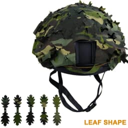 3D Camo Laser Cut Leaf Shape Airsoft Helmet Cover Mesh Helmet Cloth Paintball Paratrooper Hunting Airsoft Helmet Accessories