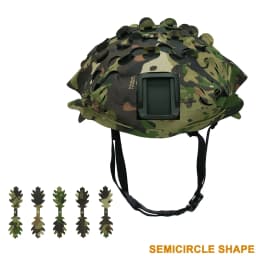 3D Camo Laser Cut Leaf Shape Airsoft Helmet Cover Mesh Helmet Cloth Paintball Paratrooper Hunting Airsoft Helmet Accessories