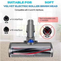 Motorized Floor Brush Head Tool For Dyson V6 DC58 DC59 DC61 DC62 Vacuum Cleaner Soft Sweeper Roller Head Floor Brush Accessories