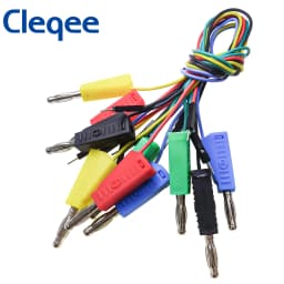 P1530 P1532 10PC Jumper Wires Male to 4mm Stackable Banana Plug Silicone Dupont Cable Electronic DIY Kit for Arduino Breadboard