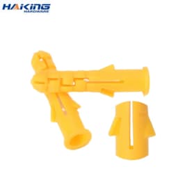 200pcs Plastic Expansion Pipe M6*30mm M8*40mm Rubber Plug Plastic Pipe Nylon Column Expansion Screw Anchor Plug Wall Plugs