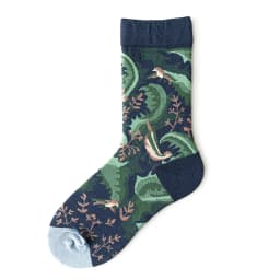 Qisin 1Pairs Women Sock Cartoon Print Creative Fashion Personalized Novelty Men Women Socks Winter Warm Comfortable Cotton Socks