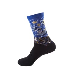Qisin 1Pairs Women Sock Cartoon Print Creative Fashion Personalized Novelty Men Women Socks Winter Warm Comfortable Cotton Socks