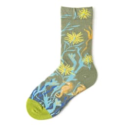 Qisin 1Pairs Women Sock Cartoon Print Creative Fashion Personalized Novelty Men Women Socks Winter Warm Comfortable Cotton Socks