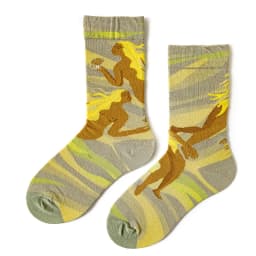 Qisin 1Pairs Women Sock Cartoon Print Creative Fashion Personalized Novelty Men Women Socks Winter Warm Comfortable Cotton Socks