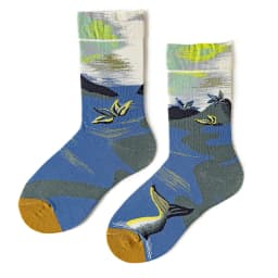 Qisin 1Pairs Women Sock Cartoon Print Creative Fashion Personalized Novelty Men Women Socks Winter Warm Comfortable Cotton Socks