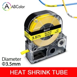 Compatible SU5S SU5Y SU11S SU11Y 9/18mm Heat Shrink Tubes For Epson/King Jim LA-4WBA5 LA-4YBA5 for Epson LW-300 LW-400 500 700