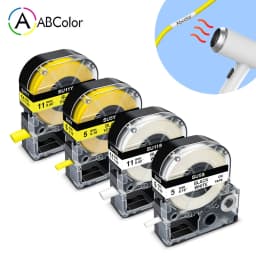 Compatible SU5S SU5Y SU11S SU11Y 9/18mm Heat Shrink Tubes For Epson/King Jim LA-4WBA5 LA-4YBA5 for Epson LW-300 LW-400 500 700