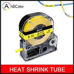 Compatible SU5S SU5Y SU11S SU11Y 9/18mm Heat Shrink Tubes For Epson/King Jim LA-4WBA5 LA-4YBA5 for Epson LW-300 LW-400 500 700