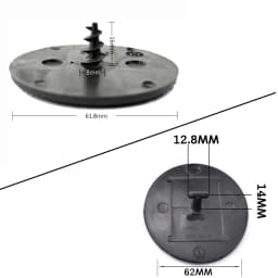 2Pcs Floor Mat Clips for BMW Mini 1 3 Series 5 F10 F11 X5 Car Hook Loop Carpet Fixing OE 07149166609 9171368 106480 Sticker Clip