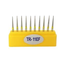 10pcs/Box Dental Diamond FG High Speed Burs for Polishing Smoothing Teeth Polishers TR Series Bur