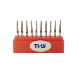 10pcs/Box Dental Diamond FG High Speed Burs for Polishing Smoothing Teeth Polishers TR Series Bur