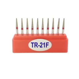 10pcs/Box Dental Diamond FG High Speed Burs for Polishing Smoothing Teeth Polishers TR Series Bur
