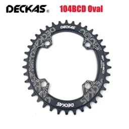 Deckas 104BCD Oval Round Narrow Wide Chainring MTB Mountain Bicycle 32T 34T 36T 38T Crown Crankset Single Tooth Plate Parts