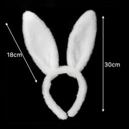 Cute Fluffy Rabbit Ears Hairbands for Women Halloween Easter Anime Cosplay Hair Hoop Headwear Headband Hair Accessories 2021