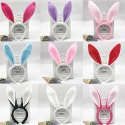 Cute Fluffy Rabbit Ears Hairbands for Women Halloween Easter Anime Cosplay Hair Hoop Headwear Headband Hair Accessories 2021