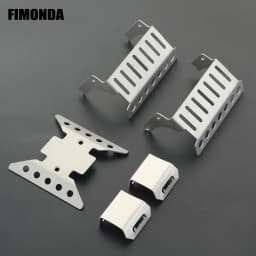 Metal Portal Axle Protector Skid Plate Chassis Armor Set for 1/10 RC Crawler Axial SCX10 III Gladiator JLU Wrangler Upgrade Part