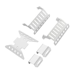 Metal Portal Axle Protector Skid Plate Chassis Armor Set for 1/10 RC Crawler Axial SCX10 III Gladiator JLU Wrangler Upgrade Part