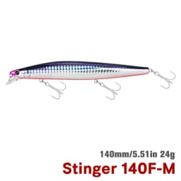TSURINOYA 140F Ultra-long Casting Floating Minnow STINGER 140mm 24g Artificial Large Hard Bait Weight Sea Fishing Lure