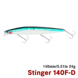 TSURINOYA 140F Ultra-long Casting Floating Minnow STINGER 140mm 24g Artificial Large Hard Bait Weight Sea Fishing Lure
