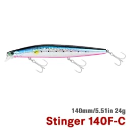 TSURINOYA 140F Ultra-long Casting Floating Minnow STINGER 140mm 24g Artificial Large Hard Bait Weight Sea Fishing Lure