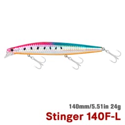 TSURINOYA 140F Ultra-long Casting Floating Minnow STINGER 140mm 24g Artificial Large Hard Bait Weight Sea Fishing Lure